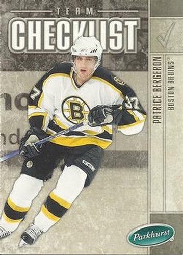 #673 Patrice Bergeron - Boston Bruins - 2005-06 Parkhurst Hockey