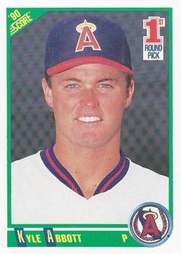 #673 Kyle Abbott - California Angels - 1990 Score Baseball