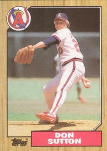 #673 Don Sutton - California Angels - 1987 Topps Baseball