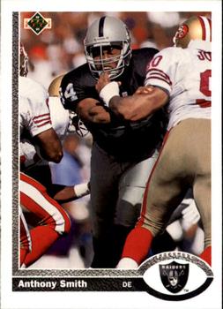 #673 Anthony Smith - Los Angeles Raiders - 1991 Upper Deck Football