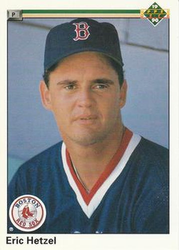 #673 Eric Hetzel - Boston Red Sox - 1990 Upper Deck Baseball