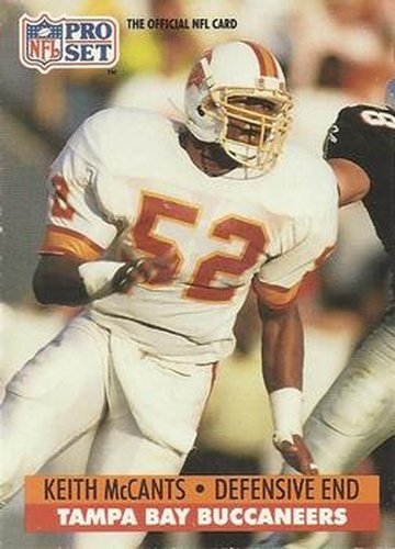 #673 Keith McCants - Tampa Bay Buccaneers - 1991 Pro Set Football