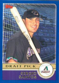 #673 Sergio Santos - Arizona Diamondbacks - 2003 Topps Baseball