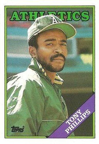 #673 Tony Phillips - Oakland Athletics - 1988 Topps Baseball