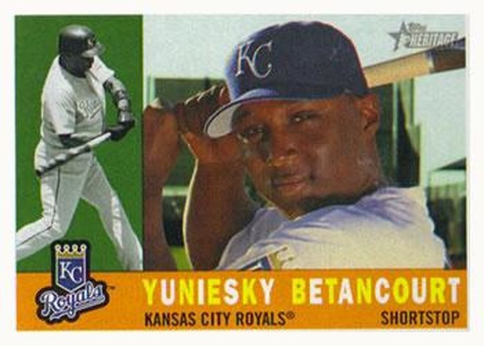 #673 Yuniesky Betancourt - Kansas City Royals - 2009 Topps Heritage Baseball