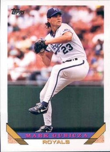 #674 Mark Gubicza - Kansas City Royals - 1993 Topps Baseball