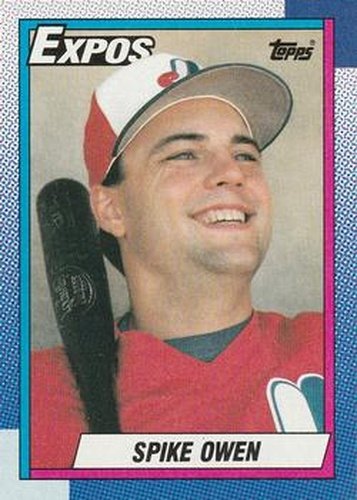 #674 Spike Owen - Montreal Expos - 1990 Topps Baseball