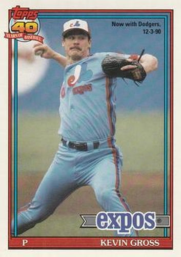 #674 Kevin Gross - Los Angeles Dodgers - 1991 O-Pee-Chee Baseball