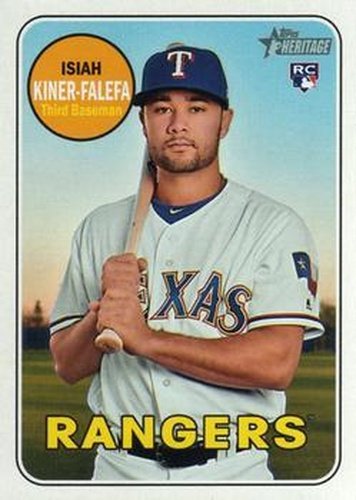 #674 Isiah Kiner-Falefa - Texas Rangers - 2018 Topps Heritage Baseball
