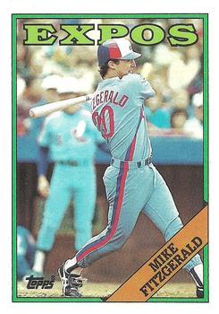 #674 Mike Fitzgerald - Montreal Expos - 1988 Topps Baseball
