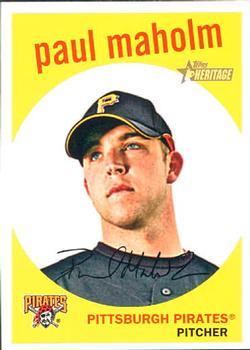 #674 Paul Maholm - Pittsburgh Pirates - 2008 Topps Heritage Baseball