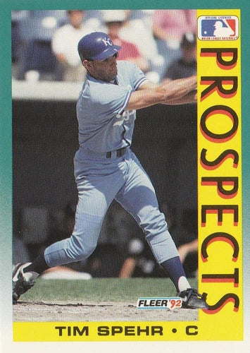 #674 Tim Spehr - Kansas City Royals - 1992 Fleer Baseball