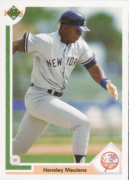 #675 Hensley Meulens - New York Yankees - 1991 Upper Deck Baseball