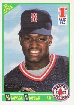 #675 Maurice Vaughn - Boston Red Sox - 1990 Score Baseball