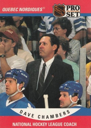 #675 Dave Chambers - Quebec Nordiques - 1990-91 Pro Set Hockey