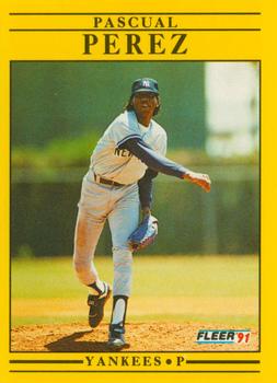 #675 Pascual Perez - New York Yankees - 1991 Fleer Baseball