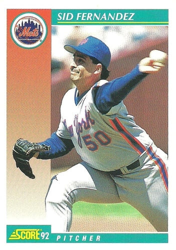#675 Sid Fernandez - New York Mets - 1992 Score Baseball
