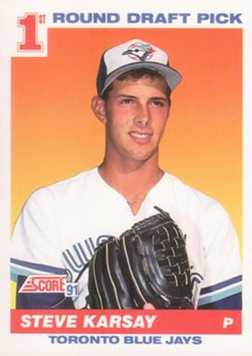 #675 Steve Karsay - Toronto Blue Jays - 1991 Score Baseball