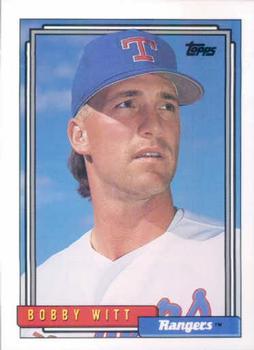 #675 Bobby Witt - Texas Rangers - 1992 Topps Baseball