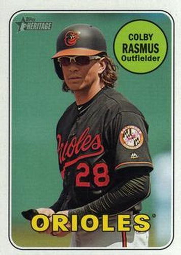 #675 Colby Rasmus - Baltimore Orioles - 2018 Topps Heritage Baseball