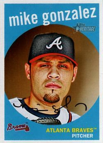 #675 Mike Gonzalez - Atlanta Braves - 2008 Topps Heritage Baseball