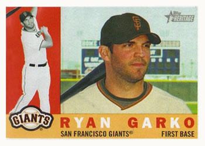 #675 Ryan Garko - San Francisco Giants - 2009 Topps Heritage Baseball