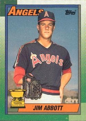 #675 Jim Abbott - California Angels - 1990 O-Pee-Chee Baseball