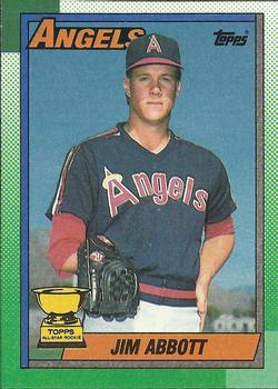 #675 Jim Abbott - California Angels - 1990 Topps Baseball