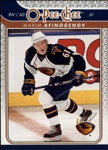 #675 Maxim Afinogenov - Atlanta Thrashers - 2009-10 O-Pee-Chee Hockey