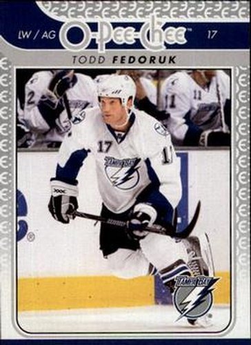 #676 Todd Fedoruk - Tampa Bay Lightning - 2009-10 O-Pee-Chee Hockey