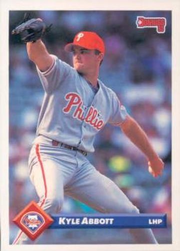 #676 Kyle Abbott - Philadelphia Phillies - 1993 Donruss Baseball