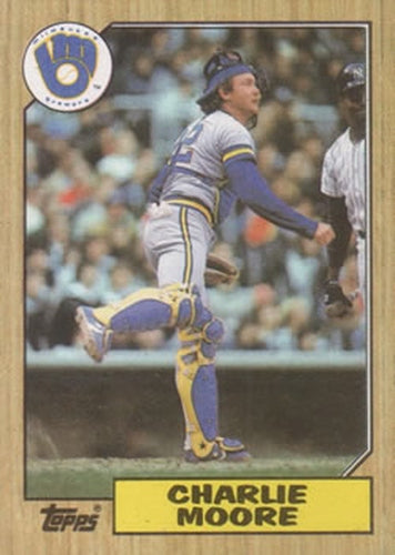 #676 Charlie Moore - Milwaukee Brewers - 1987 Topps Baseball