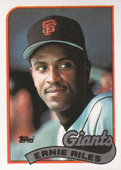 #676 Ernie Riles - San Francisco Giants - 1989 Topps Baseball