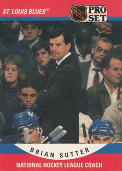 #676 Brian Sutter - St. Louis Blues - 1990-91 Pro Set Hockey