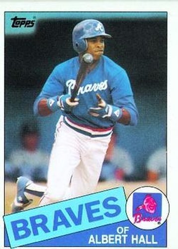 #676 Albert Hall - Atlanta Braves - 1985 Topps Baseball