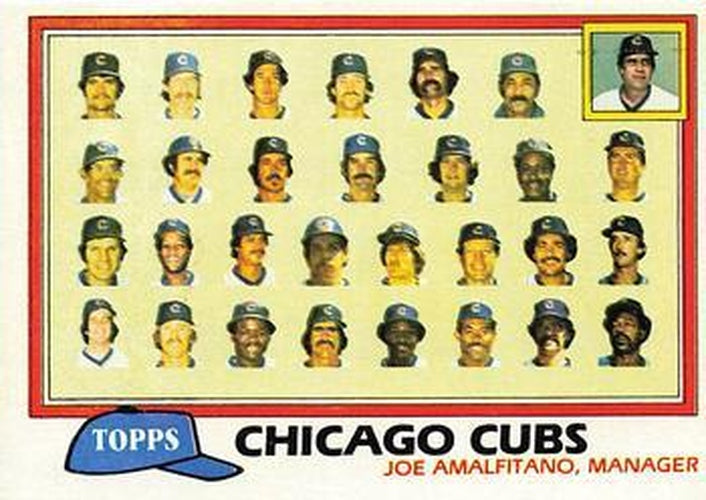 #676 Chicago Cubs / Joe Amalfitano - Chicago Cubs - 1981 Topps Baseball