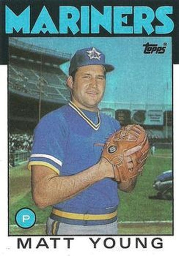 #676 Matt Young - Seattle Mariners - 1986 Topps Baseball