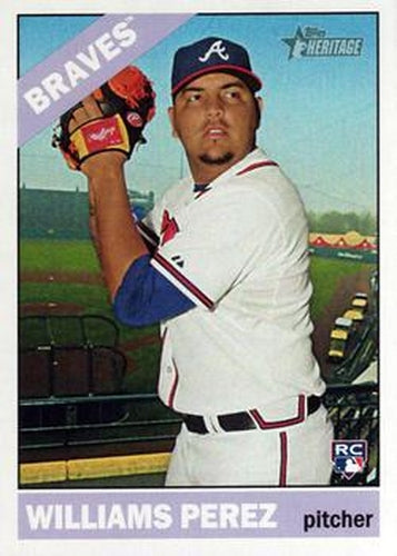 #676 Williams Perez - Atlanta Braves - 2015 Topps Heritage Baseball