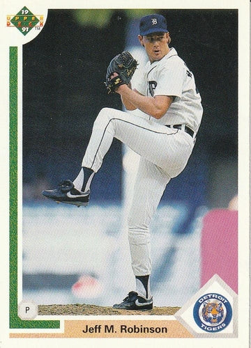 #676 Jeff M. Robinson - Detroit Tigers - 1991 Upper Deck Baseball