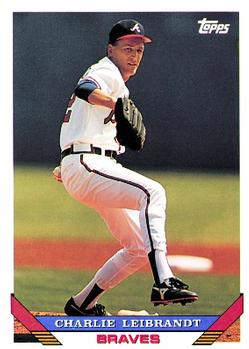 #677 Charlie Leibrandt - Atlanta Braves - 1993 Topps Baseball