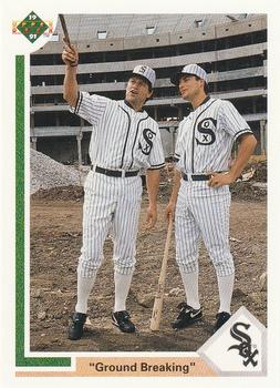 #677 Carlton Fisk / Robin Ventura - Chicago White Sox - 1991 Upper Deck Baseball