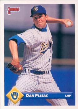 #677 Dan Plesac - Milwaukee Brewers - 1993 Donruss Baseball