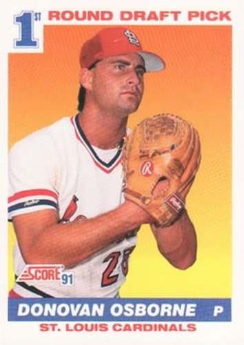 #677 Donovan Osborne - St. Louis Cardinals - 1991 Score Baseball