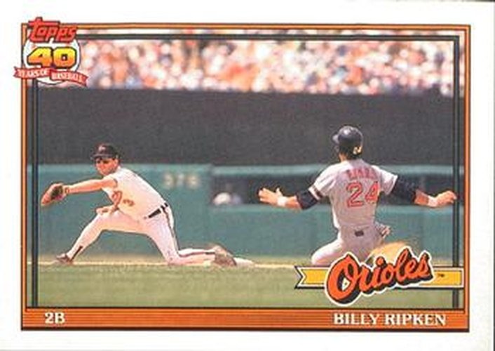 #677 Billy Ripken - Baltimore Orioles - 1991 O-Pee-Chee Baseball
