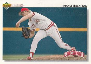 #677 Norm Charlton - Cincinnati Reds - 1992 Upper Deck Baseball