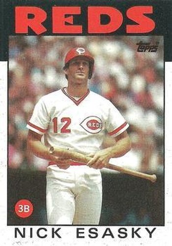 #677 Nick Esasky - Cincinnati Reds - 1986 Topps Baseball