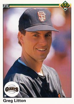 #677 Greg Litton - San Francisco Giants - 1990 Upper Deck Baseball