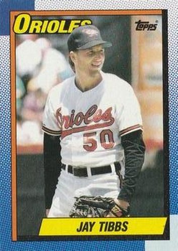 #677 Jay Tibbs - Baltimore Orioles - 1990 Topps Baseball