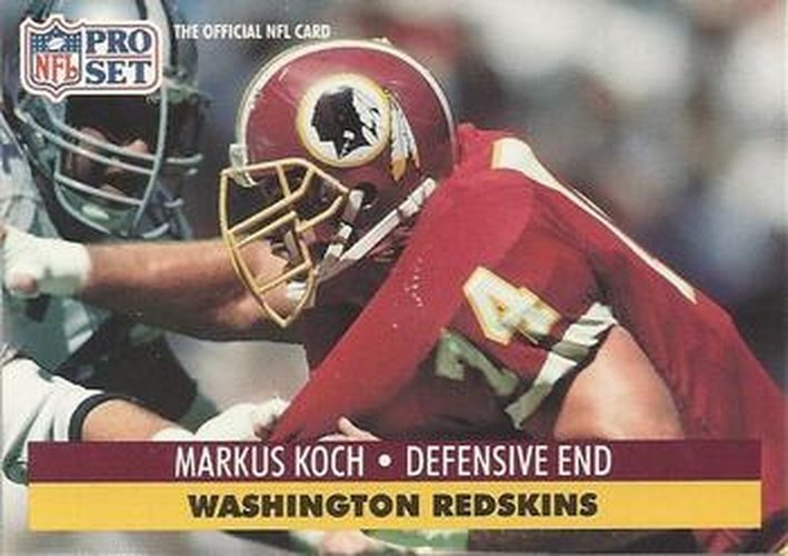 #678 Markus Koch - Washington Redskins - 1991 Pro Set Football