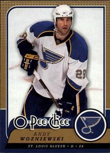 #678 Andrew Wozniewski - St. Louis Blues - 2008-09 O-Pee-Chee Hockey